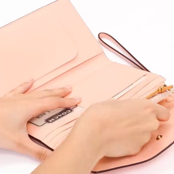 Coach mystic flower large travel wallet nwt - Picture 9 of 14